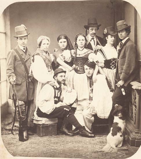 Anonymous - Austrian Folk Group with Dog