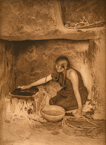 Edward Sheriff Curtis - The Piki Maker - Hopi