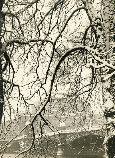 Bohumil Straka - Bridge in Winter, Prague, Czech Republic