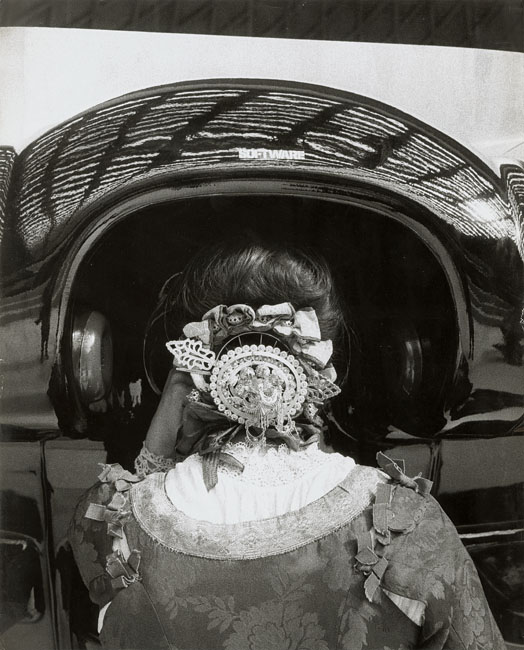 Gianni Berengo Gardin - Woman in Phone Kiosk