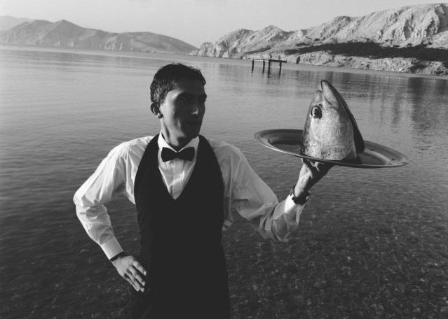 Stanko Abadžic - Waiter Serving Fish Head Stanko Abadžic - Waiter Serving Fish Head