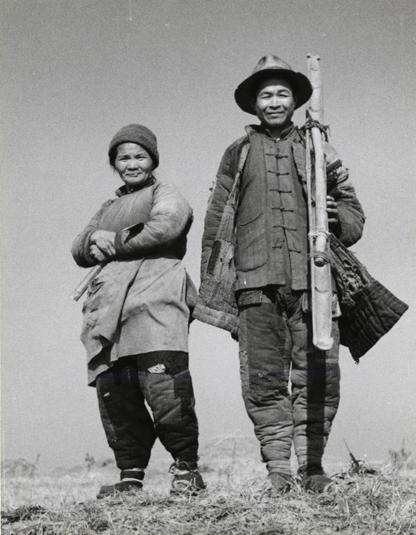 Portrait of a Farmer and his Wife in the Field, China