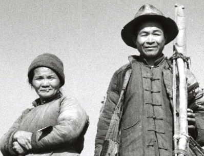 Portrait of a Farmer and his Wife in the Field, China