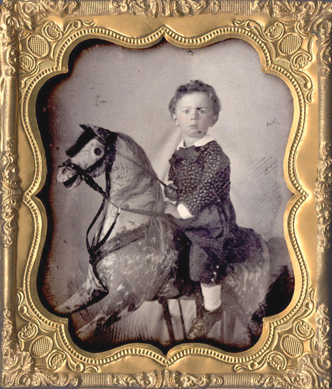 Anonymous - Portrait of a Boy on a Rocking Horse Anonymous - Portrait of a Boy on a Rocking Horse