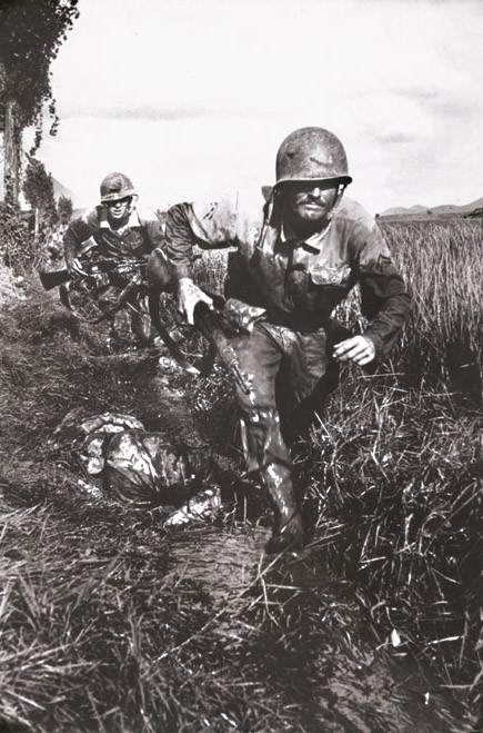 U.S. Marines, Naktong River, Korea, by David Douglas Duncan.