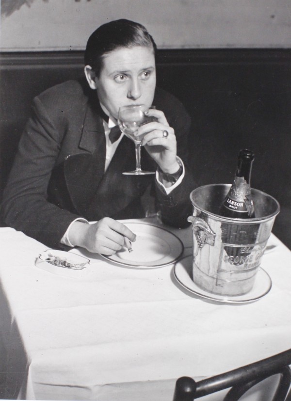 Brassai (Gyula Halasz): La Femme au Monocle, Montparnasse, Paris. Silver print, 11-5/8 x 8-1/2 in. (295 x 216 mm), 1933/1970s, unmounted.