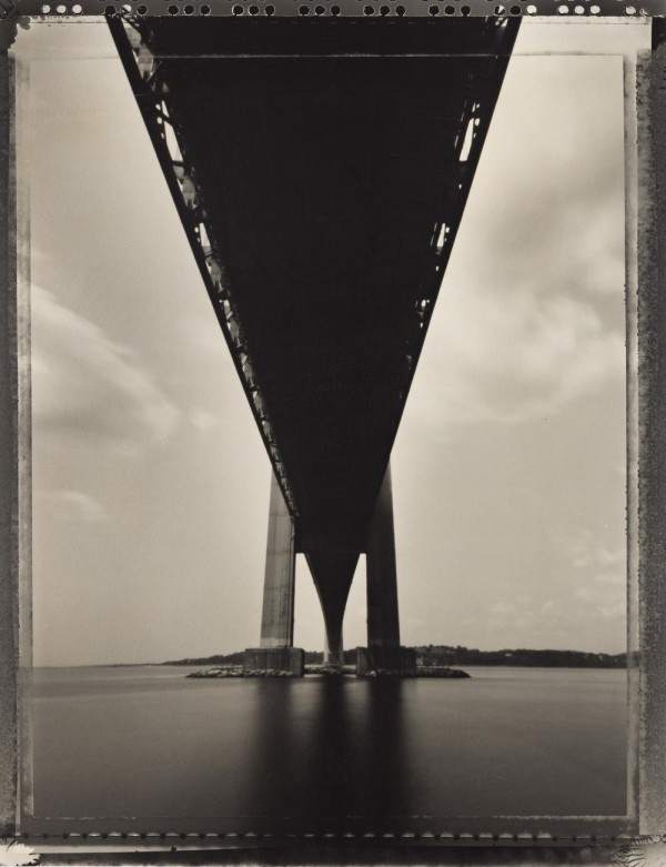 Tom Baril: Verrazano-Narrows Bridge. Toned silver print, 23-1/8 x 18 in. (587 x 457 mm), 1993/1995, on original mount. Ref.#16716.