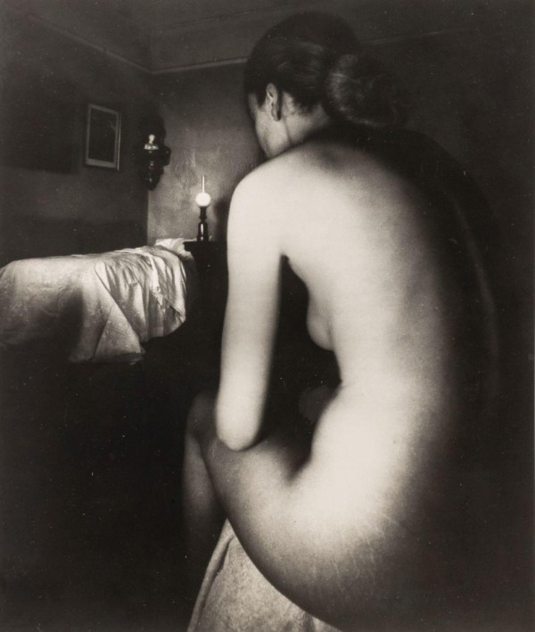 Bill Brandt: Nude, Campden Hill. Silver print, 13-1/2 x 11-1/2 in. (343 x 292 mm), 1949/1970c. Bill Brandt: Nude, Campden Hill. Silver print, 13-1/2 x 11-1/2 in. (343 x 292 mm), 1949/1970c.