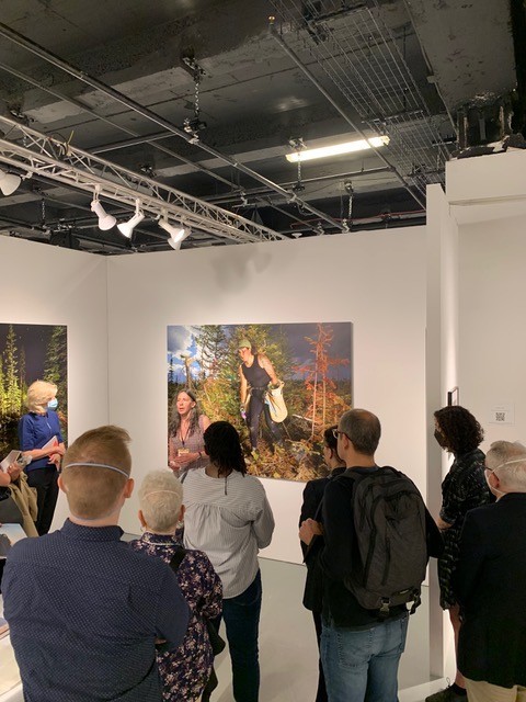 Stephen Bulger Gallery's booth drew visitors.