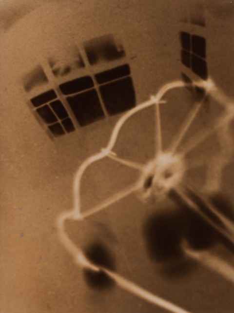 Josep Sala's photogram with negative image in Robert Koch Gallery's booth.