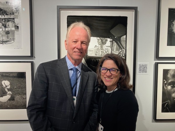 Terry Etherton and Daphne Srinivasan of Etherton Gallery. (Photo by Michael Diemar)