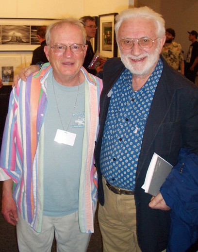Photographer Arthur Tress with Lucien Clergue in LA (photo by Alex Novak)