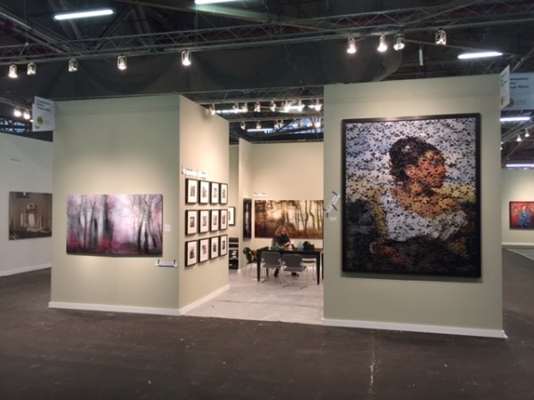 The Contemporary Works/Vintage Works booth had one of the largest images in the fair, the Vik Muniz of "Orphan Girl at the Cemetery, after Delacroix from Gordian Puzzles", as well as one of the smallest (a contact print by Andre Kertesz).