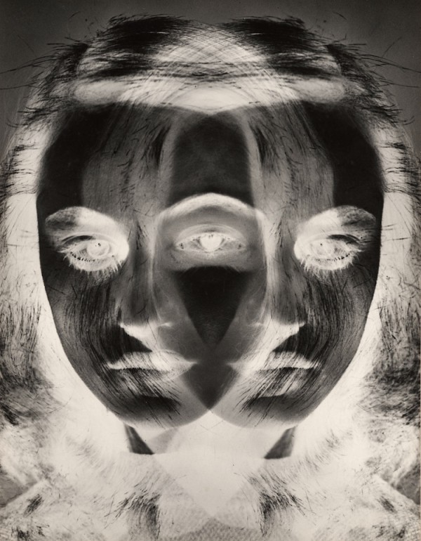 Otto Steinert, Mask of a Dancer, 1952, Vintage silver print.