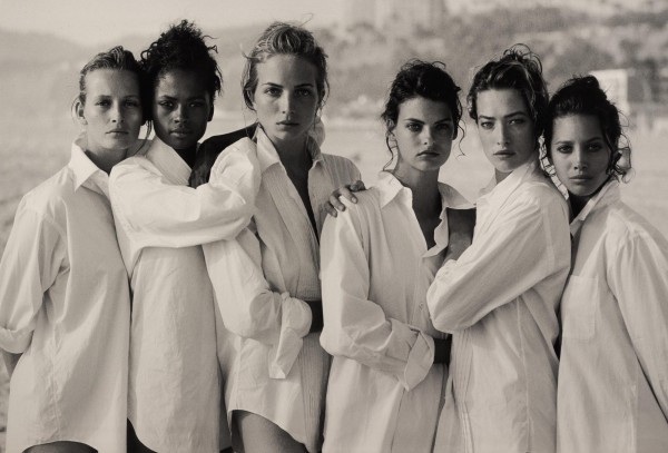 Lot 94, Peter Lindbergh, Supermodels Shot in Santa Monica, 1988, sold for £75,000.