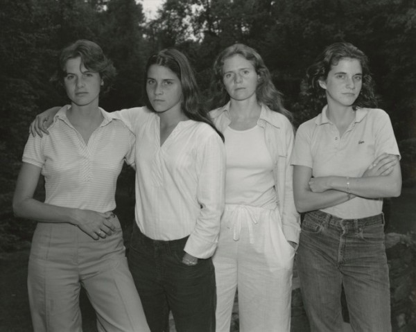 Nicholas Nixon: Heather Brown McCann, Mimi Brown, Bebe Brown Nixon, & Laurie Brown, New Canaan, Connecticut, silver print, 1975 Nicholas Nixon: Heather Brown McCann, Mimi Brown, Bebe Brown Nixon, & Laurie Brown, New Canaan, Connecticut, silver print, 1975