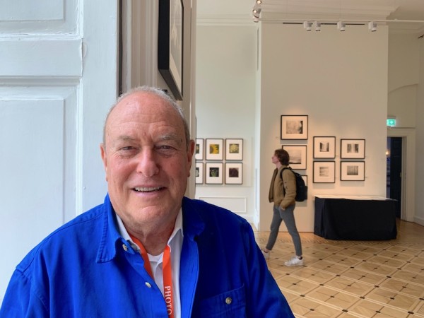 Peter Fetterman and his "tranquil" exposition space. (Photo by Michael Diemar)