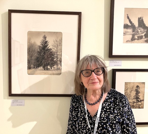 “Impressive trees”. Paula Hershkowitz, with Tree in Snow, Russia, circa 1860, by Schnerer and Nabholz. (Photo by Michael Diemar)