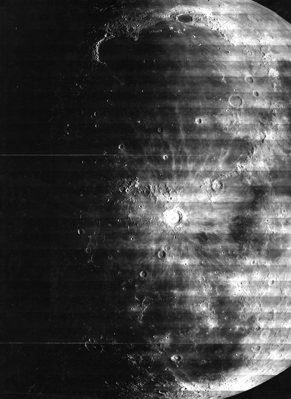 NASA- Lunar Orbiter IV The Moon - Crater Copernicus (at Charles Schwartz, Ltd., Booth 415)