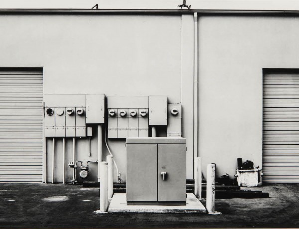 Lewis Baltz (American, 1945-2014), North Wall, Niguel Hardware, 26087 Getty Drive, Laguna Niguel, 1974, silver print, est. $12,000-18,000