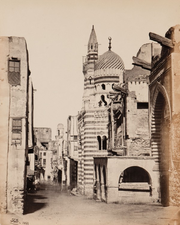 Francis Frith (British, 1822-1898), Street View in Cairo, 1858, albumen print (lot 132, $2,500-3,500) Francis Frith (British, 1822-1898), Street View in Cairo, 1858, albumen print (lot 132, $2,500-3,500)