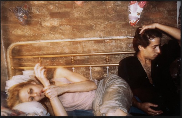 Nan Goldin (American, b. 1953), Greer and Robert on the Bed, New York, 1982, Cibachrome print, est. $8,000-12,000