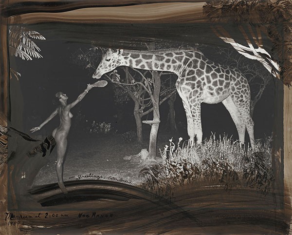 Peter Beard, "Maureen at 2:00 am, Hog Ranch"