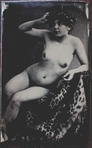 Modern copy tintype on old plate with Civil War-era revenue stamp on verso.